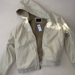 Abercrombie & Fitch Beige Hooded Jacket
